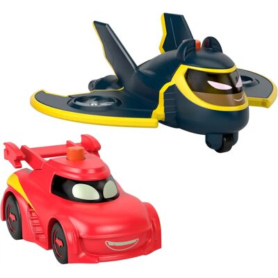 Fisher-Price Batwheels Redbird Batwing 2 Fahrzeuge Leuchtende Kinderspielzeug Fisher-Price Batwheels Redbird Batwing 2 Fahrzeuge Leuchtende Kinderspielzeug