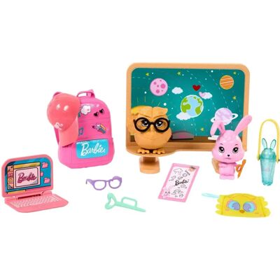Poupée Barbie HMM61 - Ensemble éducatif avec accessoires et animaux - Publicité Poupée Barbie HMM61 - Ensemble éducatif avec accessoires et animaux - Publicité