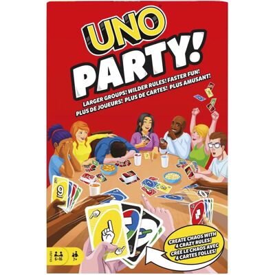 Mattel UNO Party Familiespill for store grupper - Kortspill Mattel UNO Party Familiespill for store grupper - Kortspill