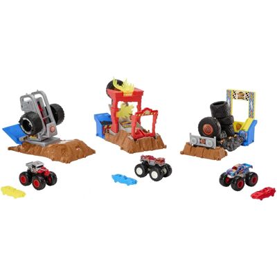 Hot Wheels Monster Trucks - Veicolo e Pista di Gioco Hot Wheels Monster Trucks - Veicolo e Pista di Gioco