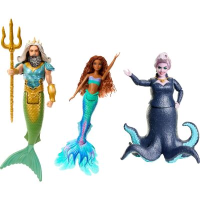 Mattel Disney La Sirenetta - Ariel, Re Tritone & Ursula (HND28) Mattel Disney La Sirenetta - Ariel, Re Tritone & Ursula (HND28)