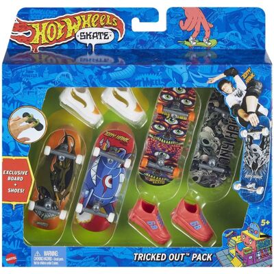 Sada Hot Wheels Skate - Tony Hawk, Fingerboardy a Boty Sada Hot Wheels Skate - Tony Hawk, Fingerboardy a Boty