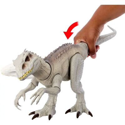 Figurine d'action Indominus Rex de Jurassic World de Mattel - Dinosaure - Publicité Figurine d'action Indominus Rex de Jurassic World de Mattel - Dinosaure - Publicité