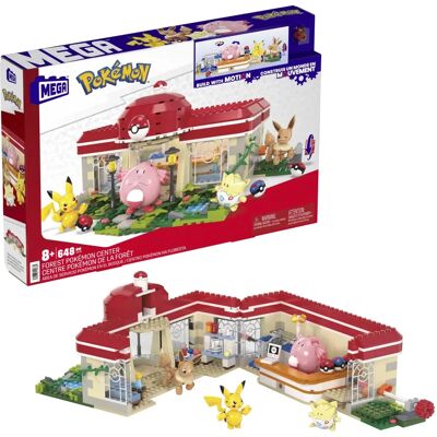 Mattel Mega Pokémon Forest Pokémon Center - Building Toy - 648 Pieces Mattel Mega Pokémon Forest Pokémon Center - Building Toy - 648 Pieces