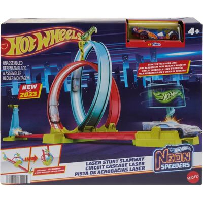 Veículo e Pista Hot Wheels Neon Speeders - Conjunto de Acrobacias Veículo e Pista Hot Wheels Neon Speeders - Conjunto de Acrobacias