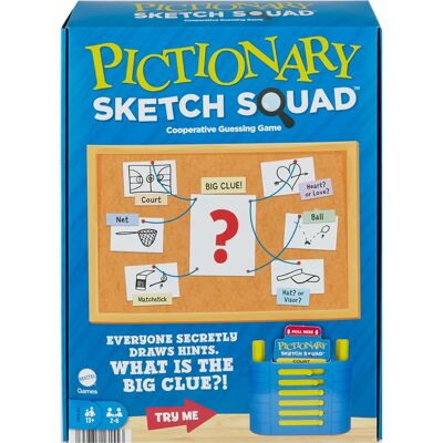 Mattel Pictionary Sketch Squad - Jeu de société EN - Publicité Mattel Pictionary Sketch Squad - Jeu de société EN - Publicité