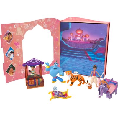 Ensemble d'Histoires de Jasmine Disney - Jouet Collectible avec 6 Personnages - Publicité Ensemble d'Histoires de Jasmine Disney - Jouet Collectible avec 6 Personnages - Publicité