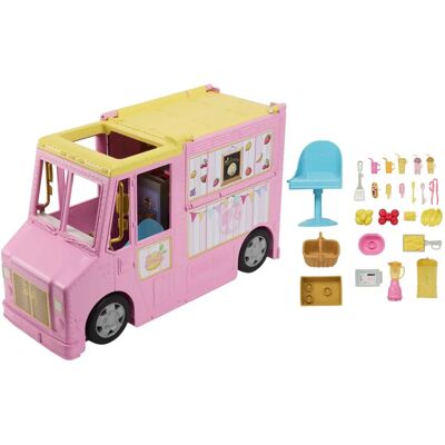 Barbie Zestaw Zabawek – Ciężarówka z Lemoniadą (HPL71) Barbie Zestaw Zabawek – Ciężarówka z Lemoniadą (HPL71)