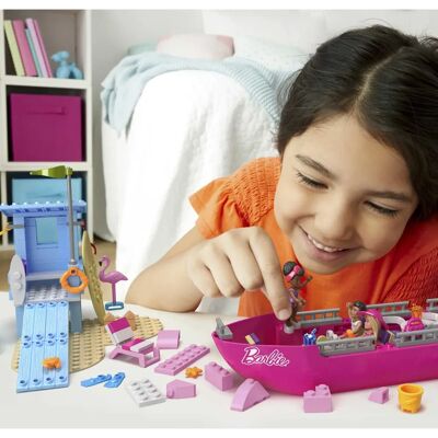 Mega Bloks Barbie Barco de Ensueño Malibu - Juguete de Construcción Mega Bloks Barbie Barco de Ensueño Malibu - Juguete de Construcción