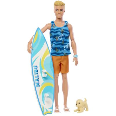 Barbie Barbie Ken Surfboard Doll HPT50 - Doll Barbie Barbie Ken Surfboard Doll HPT50 - Doll