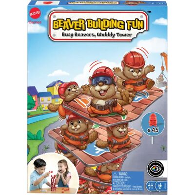 Mattel Castors Costruttori Gioco da Tavolo Familiare - Abilità Motoria Mattel Castors Costruttori Gioco da Tavolo Familiare - Abilità Motoria