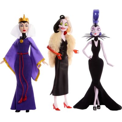 Poupée Yzma Cruella Reine Mattel - Vilains Disney 4+ - Publicité Poupée Yzma Cruella Reine Mattel - Vilains Disney 4+ - Publicité