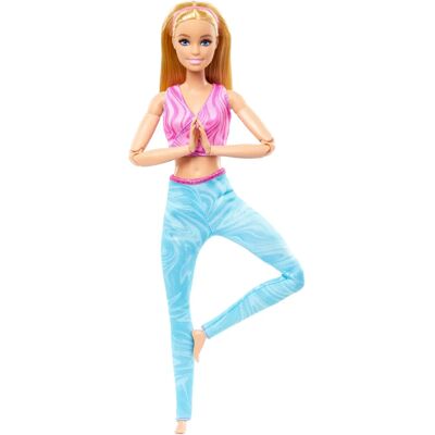 Panenka Barbie HRH27 Blond - Flexibilní s 22 klouby - Panenka Panenka Barbie HRH27 Blond - Flexibilní s 22 klouby - Panenka