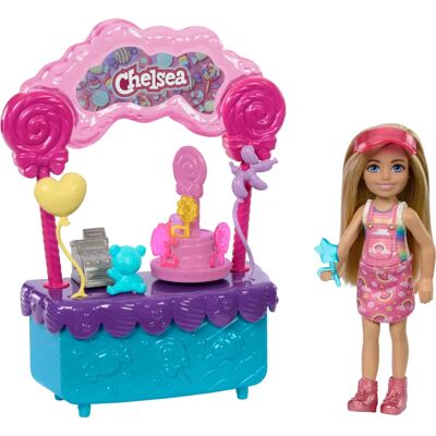 Mattel - Chelsea Pop & Snoepkraam met Accessoires Mattel - Chelsea Pop & Snoepkraam met Accessoires