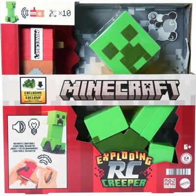 Mattel Minecraft RC Creeper - Actionfigur - Explosiv, Licht, Sound Mattel Minecraft RC Creeper - Actionfigur - Explosiv, Licht, Sound