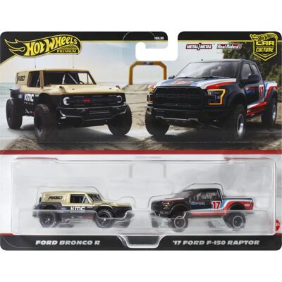 Hot Wheels HRR77 Ford Bronco & F-150 Raptor - Spielzeugauto Hot Wheels HRR77 Ford Bronco & F-150 Raptor - Spielzeugauto