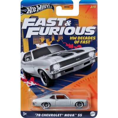 Hot Wheels Chevrolet Nova SS - Fast & Furious Spielzeugauto - 70 Modell Hot Wheels Chevrolet Nova SS - Fast & Furious Spielzeugauto - 70 Modell
