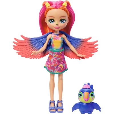 Poupée Enchantimals Sunshine Beach Trippi Toucan de Mattel - Publicité Poupée Enchantimals Sunshine Beach Trippi Toucan de Mattel - Publicité