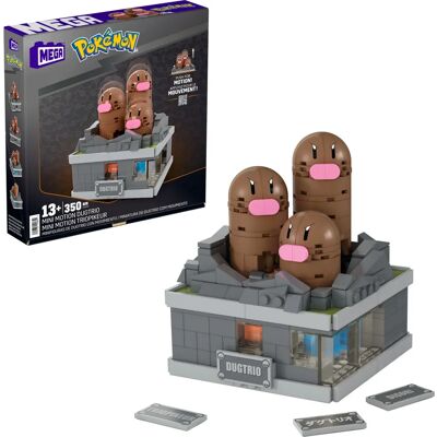Mega HTH73 Jouet de Construction Pokémon - 350 Pièces, Dugtrio en Mouvement - Publicité Mega HTH73 Jouet de Construction Pokémon - 350 Pièces, Dugtrio en Mouvement - Publicité