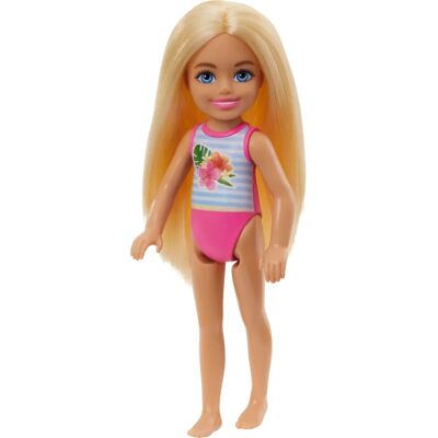 Mattel Barbie - Chelsea Beach Doll - Flower Swimsuit - Doll Mattel Barbie - Chelsea Beach Doll - Flower Swimsuit - Doll