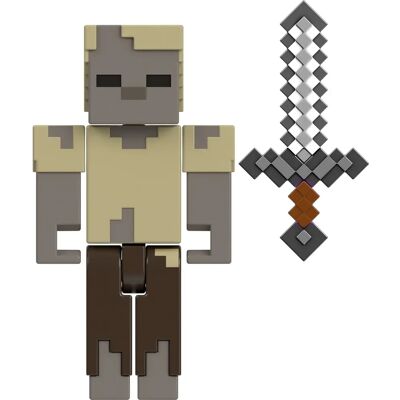 Husk Actiefiguur - Minecraft 15e Verjaardag - Biome Builds - 8cm - Speelgoed Husk Actiefiguur - Minecraft 15e Verjaardag - Biome Builds - 8cm - Speelgoed