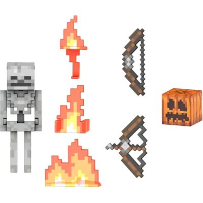 Figura de esqueleto Diamond Level de Minecraft - Mattel 14cm Figura de esqueleto Diamond Level de Minecraft - Mattel 14cm