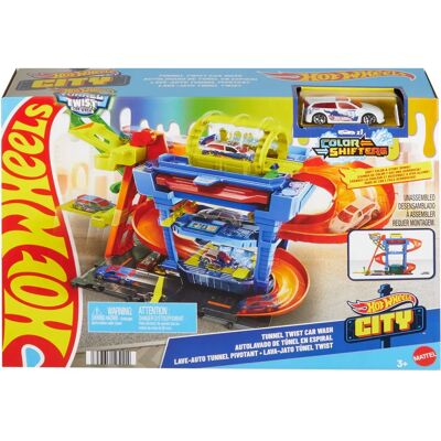 Hot Wheels Město Color Shifters Tunel Twist Myčka Aut Hot Wheels Město Color Shifters Tunel Twist Myčka Aut