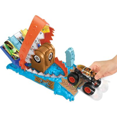 Hot Wheels Monster Trucks Arena Smashers Einstieg Herausforderung - Tiger Shark Schatz Biss Herausforderung Hot Wheels Monster Trucks Arena Smashers Einstieg Herausforderung - Tiger Shark Schatz Biss Herausforderung