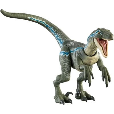 Mattel Jurassic World Hammond Collection Velociraptor Blue (HTV62) - Publicité Mattel Jurassic World Hammond Collection Velociraptor Blue (HTV62) - Publicité