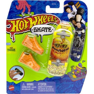 Hot Wheels HVJ73 Skateboard pour doigts et chaussures - Jouet pour tricks Hot Wheels HVJ73 Skateboard pour doigts et chaussures - Jouet pour tricks