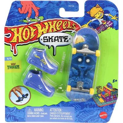 Hot Wheels HVJ90 Raccoon Roll - Fingerboard-Set Hot Wheels HVJ90 Raccoon Roll - Fingerboard-Set