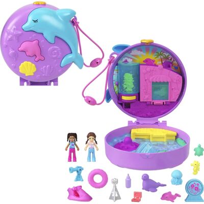 Polly Pocket Resgate e Brincadeira com Golfinhos (HWN96) Polly Pocket Resgate e Brincadeira com Golfinhos (HWN96)