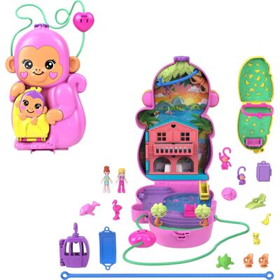 Polly Pocket Mama Aap & Baby - Speelset Polly Pocket Mama Aap & Baby - Speelset