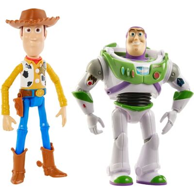 Coffret 2 figurines Toy Story Buzz & Woody - 7 pouces - Publicité Coffret 2 figurines Toy Story Buzz & Woody - 7 pouces - Publicité