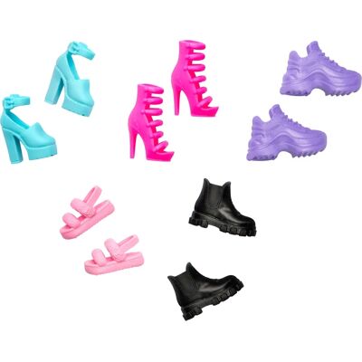 Mattel Barbie Zubehör - 5 Paar Schuhe - Puppentyp Mattel Barbie Zubehör - 5 Paar Schuhe - Puppentyp