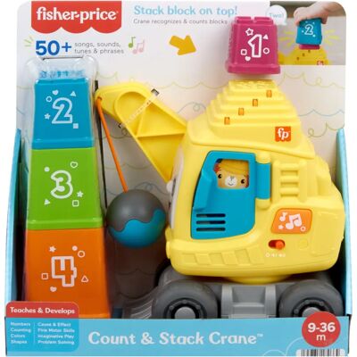Fisher-Price HWY66 Educatief Speelgoed - Stapelkraan Fisher-Price HWY66 Educatief Speelgoed - Stapelkraan