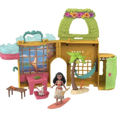 Ensemble de Jouets Disney Princess Vaiana - Maison de Poupée avec Zones Multiples - Publicité Ensemble de Jouets Disney Princess Vaiana - Maison de Poupée avec Zones Multiples - Publicité
