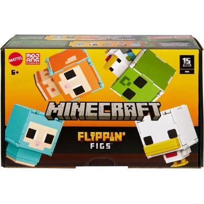 Mattel Minecraft Flippin' Figs Sheep & Chicken Figures - Children's Toy 2-Pack Mattel Minecraft Flippin' Figs Sheep & Chicken Figures - Children's Toy 2-Pack