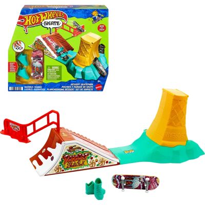 Hot Wheels - Zestaw Fingerboard do Skate - Akrobacje - Zabawka zręcznościowa Hot Wheels - Zestaw Fingerboard do Skate - Akrobacje - Zabawka zręcznościowa