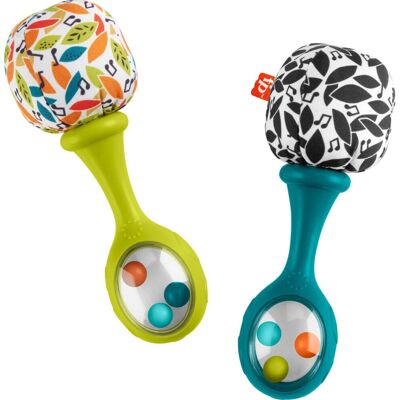 Fisher-Price - Newborn Rattle n Rock Maracas - Soft Fisher-Price - Newborn Rattle n Rock Maracas - Soft