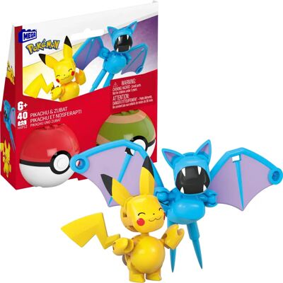 Mattel Pokémon HXP12 Baukasten - Pokémon Konstruktionsspiel - Ab 6 Jahren - 40 Teile Mattel Pokémon HXP12 Baukasten - Pokémon Konstruktionsspiel - Ab 6 Jahren - 40 Teile