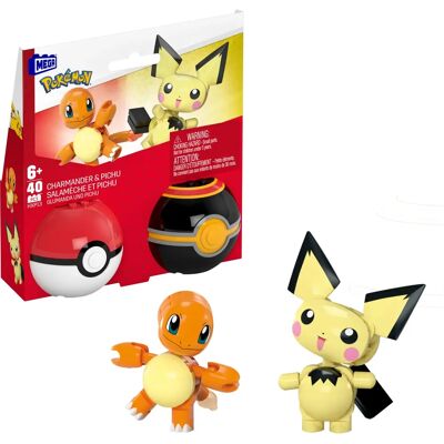 Mattel Charmander Pichu Bauspiel - Pokémon Sammlung Mattel Charmander Pichu Bauspiel - Pokémon Sammlung