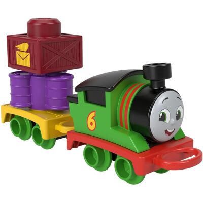 Thomas & Friends Percy Push-Along Toy Train with Cargo Cars Thomas & Friends Percy Push-Along Toy Train with Cargo Cars