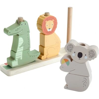 Fisher-Price HXV04 Toy - Educational, Wooden, 10 Pieces Fisher-Price HXV04 Toy - Educational, Wooden, 10 Pieces