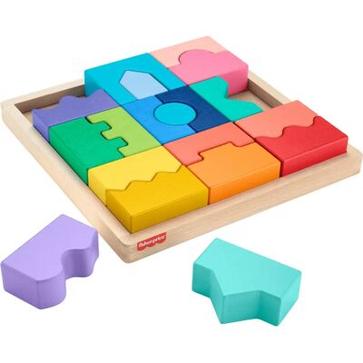 Fisher-Price Wooden Interlocking Blocks - Building Blocks Fisher-Price Wooden Interlocking Blocks - Building Blocks