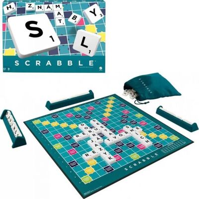 Mattel Scrabble - Rodinná společenská hra s dvěma režimy Mattel Scrabble - Rodinná společenská hra s dvěma režimy