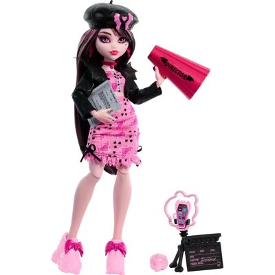 Poupée Draculaura Monster High - Accessoires Cinéma & Fearbook Poupée Draculaura Monster High - Accessoires Cinéma & Fearbook