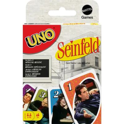 Mattel Jeux - UNO Seinfeld Jeu de Cartes - Jeu de Cartes - Publicité Mattel Jeux - UNO Seinfeld Jeu de Cartes - Jeu de Cartes - Publicité
