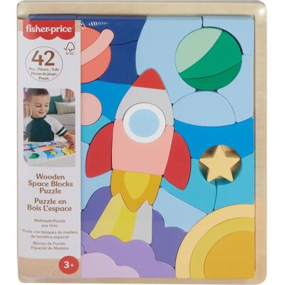 Fisher-Price HXY42 Space Puzzle - Wooden 42 pcs Fisher-Price HXY42 Space Puzzle - Wooden 42 pcs
