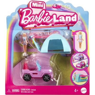 Mini BarbieLand Leikkisetti värinvaihtavalla SUV:llä ja teltalla - figurer Mini BarbieLand Leikkisetti värinvaihtavalla SUV:llä ja teltalla - figurer